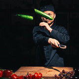Japanese Chef Knife With Razor-Sharp Steel For Precision Cutting Chopping & Boning Tool Ergonomic Wooden Handle - Image 4