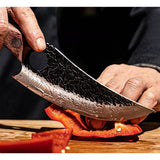 Japanese Chef Knife With Razor-Sharp Steel For Precision Cutting Chopping & Boning Tool Ergonomic Wooden Handle - Image 6