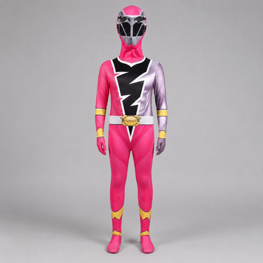 Kids' Halloween Costume Superhero Jumpsuit With Lightning Bolt Chest Panel And Instant Hero Transformation - Image 2