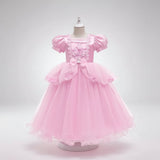 Kids' Halloween Princess Costume Dress With Tiara Wand And Accessories Set - Image 3