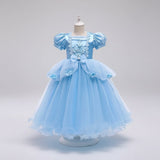 Kids' Halloween Princess Costume Dress With Tiara Wand And Accessories Set - Image 6