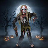 Kids' Halloween Skeleton Costume Zombie With Skull Mask And Gloves Authentically Spooky Design - Image 1