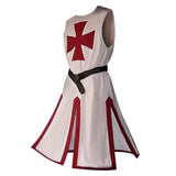 Knights Templar Crusader Cosplay Costume Authentic Tunic & Cape Set Halloween Costume For Adults - Image 14