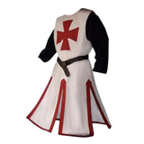 Knights Templar Crusader Cosplay Costume Authentic Tunic & Cape Set Halloween Costume For Adults - Image 18