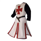Knights Templar Crusader Cosplay Costume Authentic Tunic & Cape Set Halloween Costume For Adults - Image 9