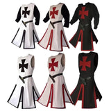 Knights Templar Crusader Cosplay Costume Authentic Tunic & Cape Set Halloween Costume For Adults - Image 20