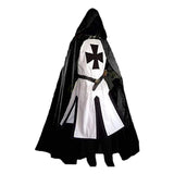 Knights Templar Crusader Cosplay Costume Authentic Tunic & Cape Set Halloween Costume For Adults - Image 5