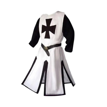Knights Templar Crusader Cosplay Costume Authentic Tunic & Cape Set Halloween Costume For Adults - Image 13