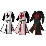 Knights Templar Crusader Cosplay Costume Authentic Tunic & Cape Set Halloween Costume For Adults - Image 21