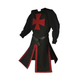 Knights Templar Crusader Cosplay Costume Authentic Tunic & Cape Set Halloween Costume For Adults - Image 15