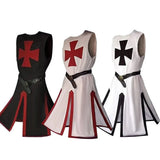 Knights Templar Crusader Cosplay Costume Authentic Tunic & Cape Set Halloween Costume For Adults - Image 22