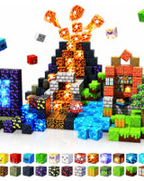 Light Up Magnetic Blocks Blockmaster Light-Up Building With Glowing Patterns Snap Together No Instructions Needed - Image 1