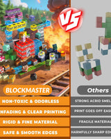 Light Up Magnetic Blocks Blockmaster Light-Up Building With Glowing Patterns Snap Together No Instructions Needed - Image 5