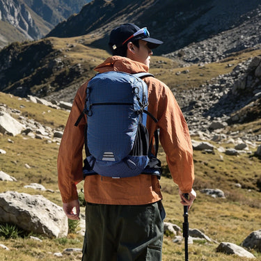 Lightweight Hiking Backpack with Comfortable Day Hike and Grid Pattern - Image 1
