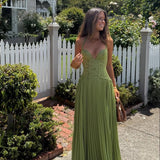 Maxi Dress Dress for Women Pleated Corset Formal Women's Maxi Dress - Image 2