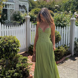 Maxi Dress Dress for Women Pleated Corset Formal Women's Maxi Dress - Image 3