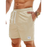 Men's Swim Shorts For Lounging With Elastic Waist And Corduroy - Image 10