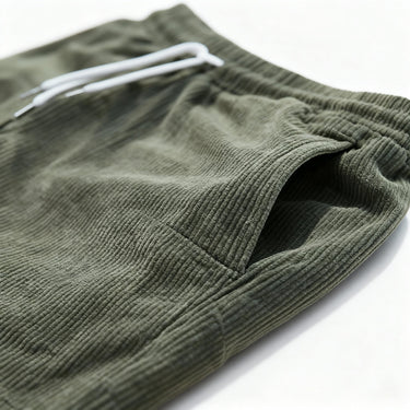 Men's Swim Shorts For Lounging With Elastic Waist And Corduroy - Image 3