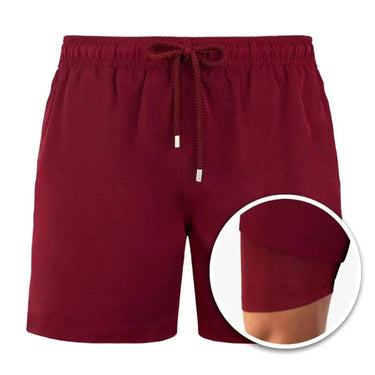 Men's Swim Trunks Adjustable Swimming Shorts Drawstring - Image 1