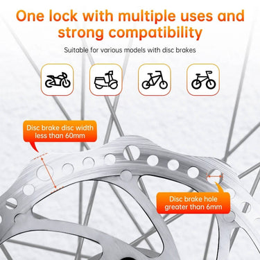 Motorcycle Disc Lock Alarm With 120dB Motion Sensor And Waterproof Body - Image 3