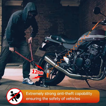 Motorcycle Disc Lock Alarm With 120dB Motion Sensor And Waterproof Body - Image 4