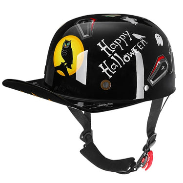 Motorcycle Helmet With Classic Cap Style Dot Approved - Image 16
