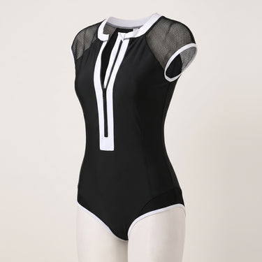 One Piece Swimsuit Flattering Sporty One-Piece Zip-Front - hero