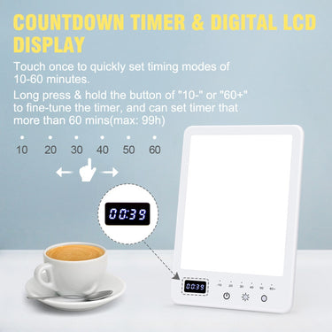 Phototherapy Lamp Light Therapy 10000 Lux Foldable Lcd Display - Image 1