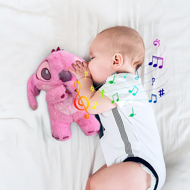 Plush Sleep Aid Toy Stitch With Glowing Chest And Sound Features Compagnon De Sommeil Perfect For Snuggling - Image 12