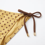 Polka Dot Bikini Set Adjustable Two-Piece String Tie-Side - detail