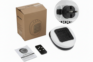 Portable Electric Heater 600w Compact Fast Heating Device With Remote Control For Rapid Ceramic Warmth - Image 5