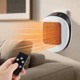 Portable Electric Heater 600w Compact Fast Heating Device With Remote Control For Rapid Ceramic Warmth - Image 1