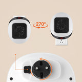 Portable Electric Heater 600w Compact Fast Heating Device With Remote Control For Rapid Ceramic Warmth - Image 3