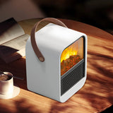 Portable Electric Heater Delivers Instant Warmth With Simulated Charcoal Fire Ambiance In Any Room - Image 1