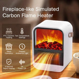 Portable Electric Heater Delivers Instant Warmth With Simulated Charcoal Fire Ambiance In Any Room - Image 4