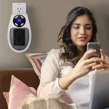 Portable Electric Heater With Thermostat Mini Plug In Space Heater For Small Rooms Adjustable Temperature Settings - Image 9