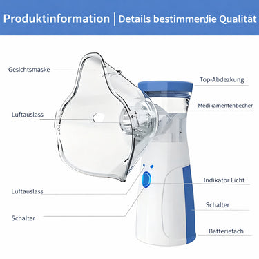 Portable Nebulizer With Mask Ultrafine Mist For Quiet Child-Friendly Use - Image 7
