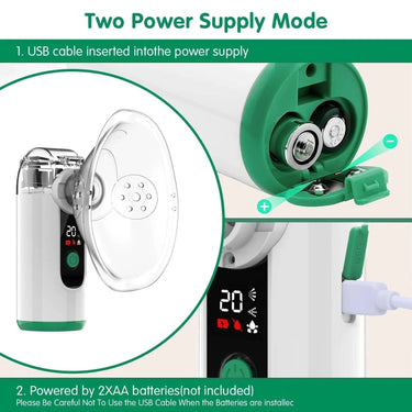 Portable Nebulizer With USB Rechargeable Whisper-Quiet Operation And Ultrafine Mist - Image 5