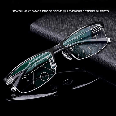 Progressive Reading Glasses OptiSmart Intelligente Briller Med Automatisk Synsjustering & Blåt Lys-filter - Image 2