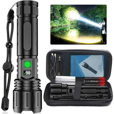 Rechargeable Flashlight Tactical LED High Lumen Super Bright - Image 1
