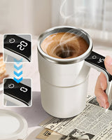 Rechargeable Self-Stirring Mug With Temperature Display - Image 1