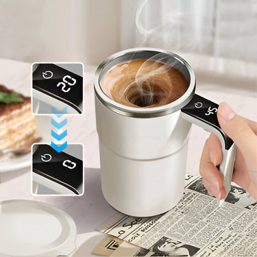 Rechargeable Self-Stirring Mug With Temperature Display - Image 1