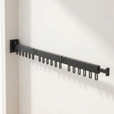 Retractable Drying Rack With Folding Wall-Mount Hanger Design For Cloth That Disappears When You're Done - Image 1
