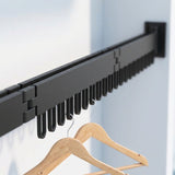 Retractable Drying Rack With Folding Wall-Mount Hanger Design For Cloth That Disappears When You're Done - Image 5