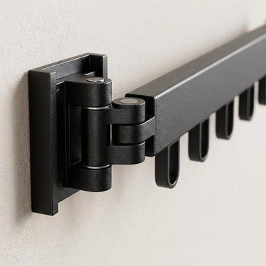 Retractable Drying Rack With Folding Wall-Mount Hanger Design For Cloth That Disappears When You're Done - Image 6