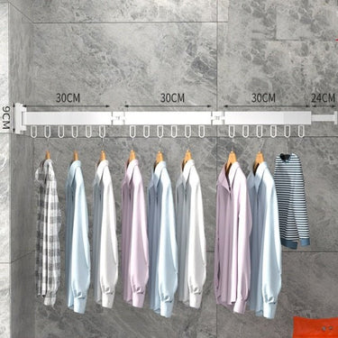 Retractable Wall Drying Rack Foldable Clothes With Mounted Design For Indoor And Outdoor Use - Image 13