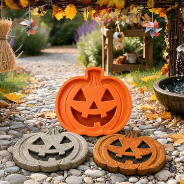 Reusable Pumpkin Casting Mold For Concrete Stepping Stones Halloween Garden Decor - Image 4