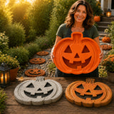 Reusable Pumpkin Casting Mold For Concrete Stepping Stones Halloween Garden Decor - Image 2