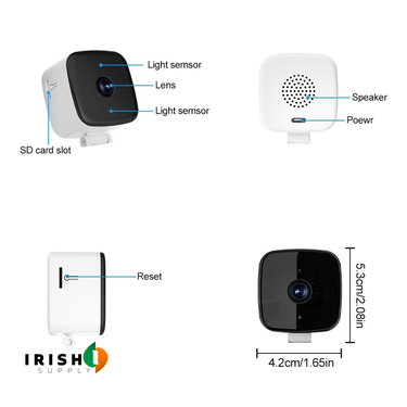 Smart AI Window Security Camera With No Monthly Fees Wireless Indoor Night Vision And SD Card Recording - Image 3