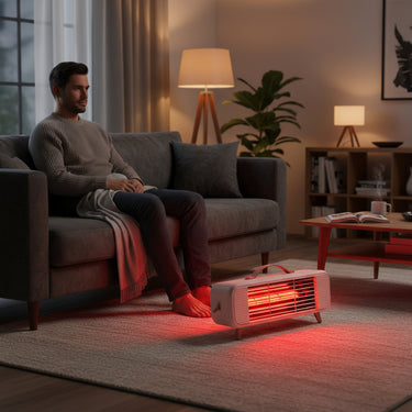 Smart Infrared Space Heater With Intelligent Thermostat And Fast Quiet Efficient Electric Fan Performance - Image 1